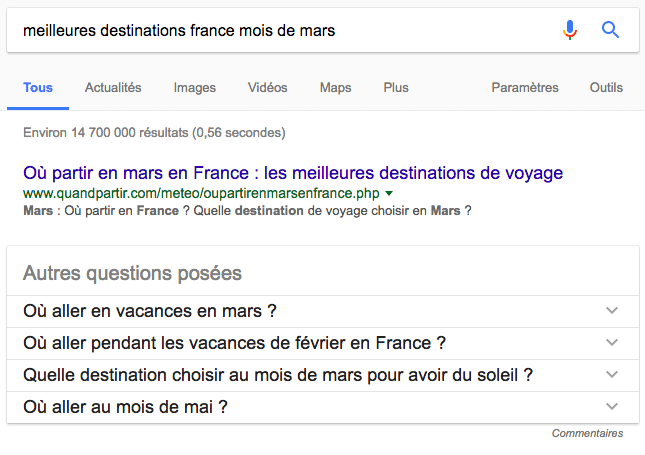 Astuces SEO Location Saisonnière : Recherche de mots clefs 1