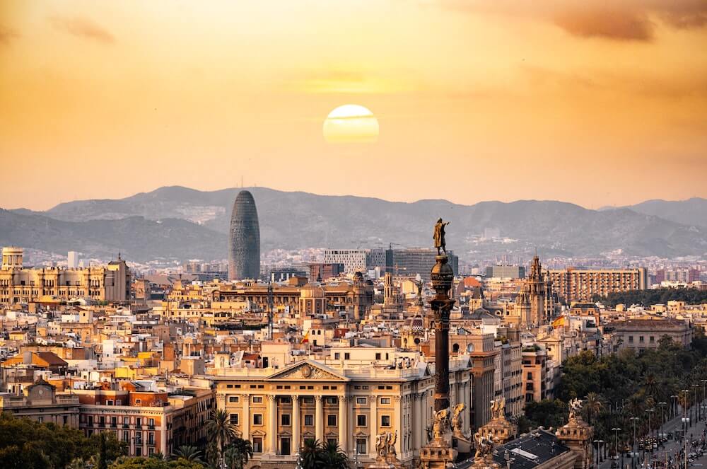 Vista aérea de Barcelona