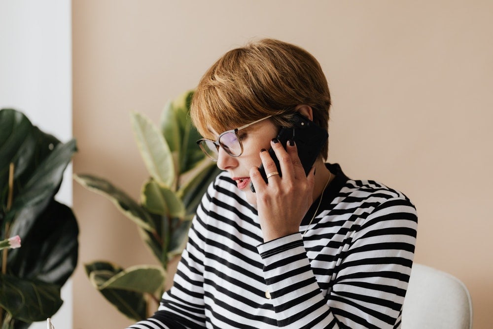 vacational rental owner talking with a guest