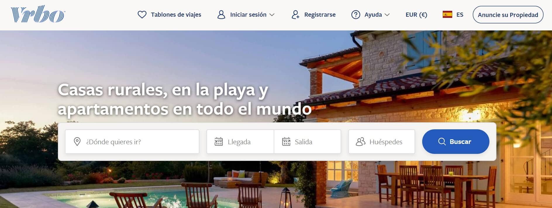 plataforma de alquiler vacacional vrbo