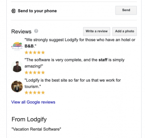 Google Reviews Lodgify