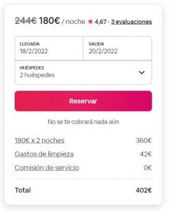 Comisión exclusiva para el anfitrión Airbnb