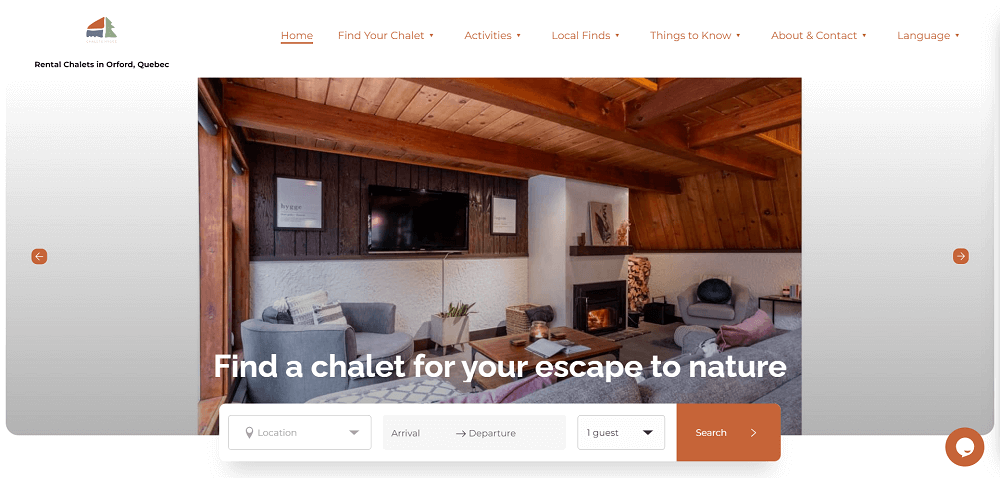 Chalets Hygge Website