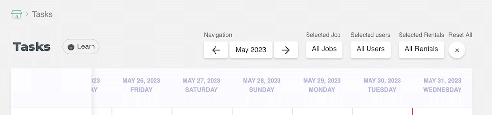 Task calendar