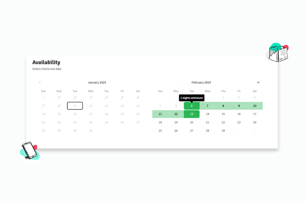 Lodgify New Availability Calendar