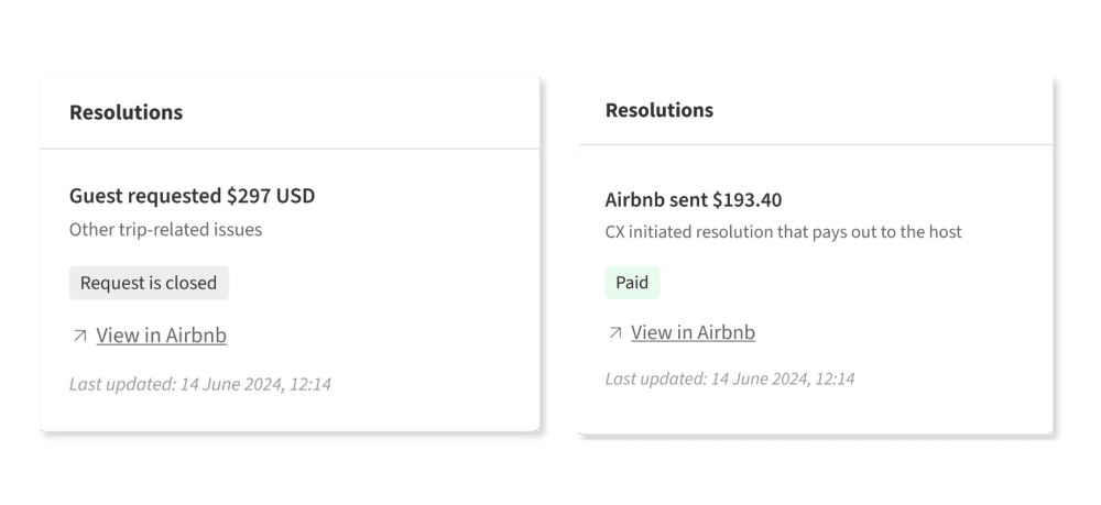 Airbnb Resolutions integration update 2024