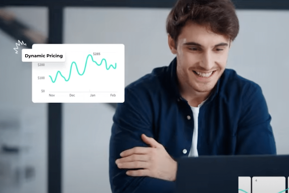 Man looking at Lodgify Dynamic Pricing