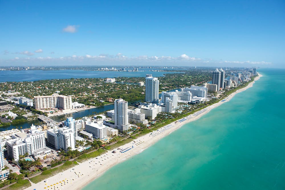 Miami aerial view