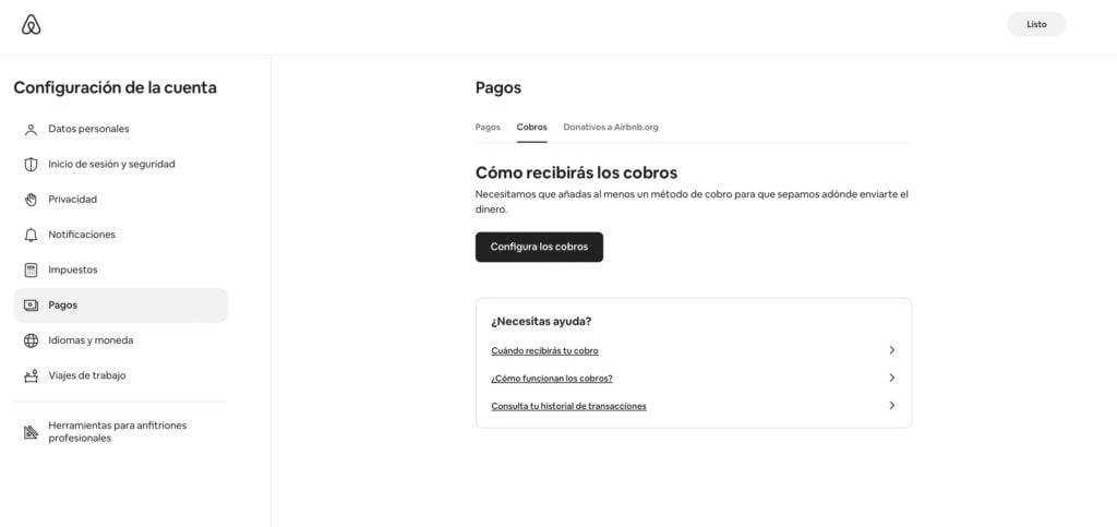 estado pagos airbnb