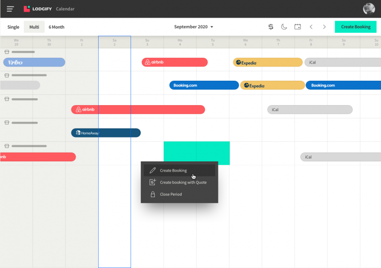 Vacation Rental Multi-Calendar