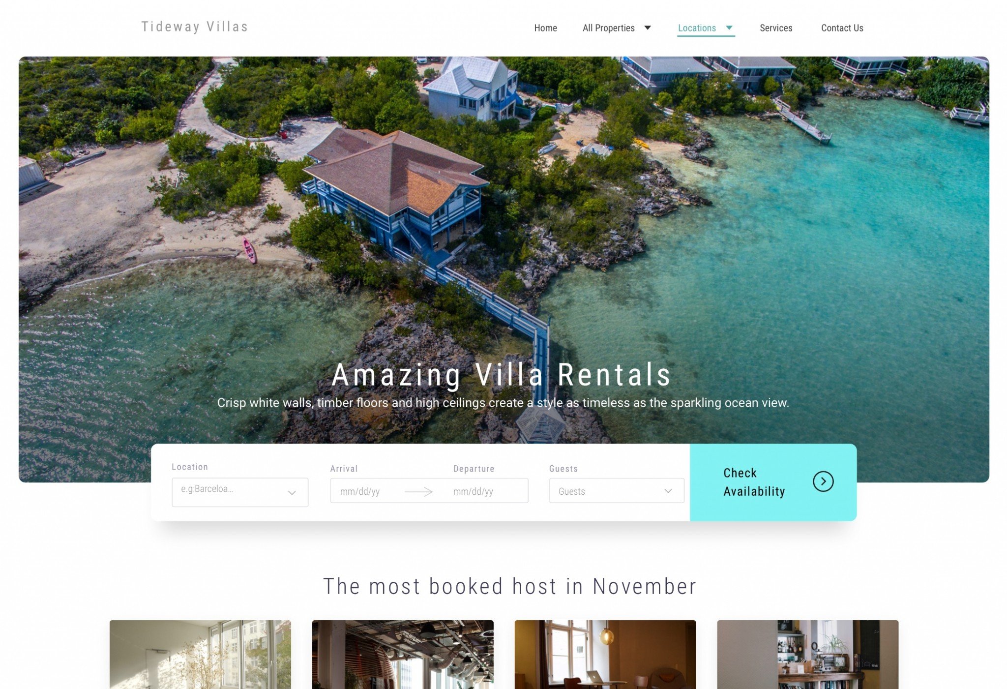 Vacation Rental Website Builder Tideway