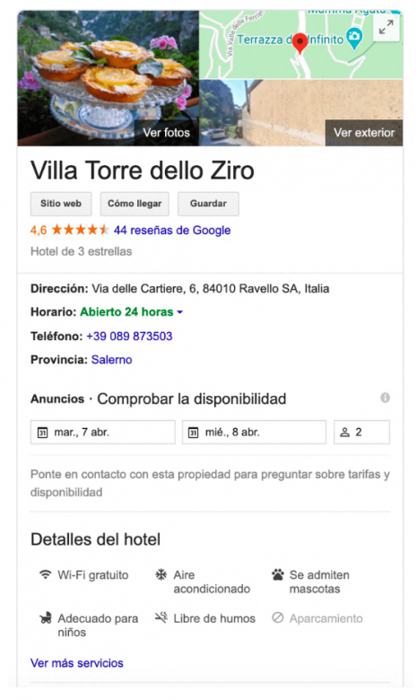 Perfil en Google My Business