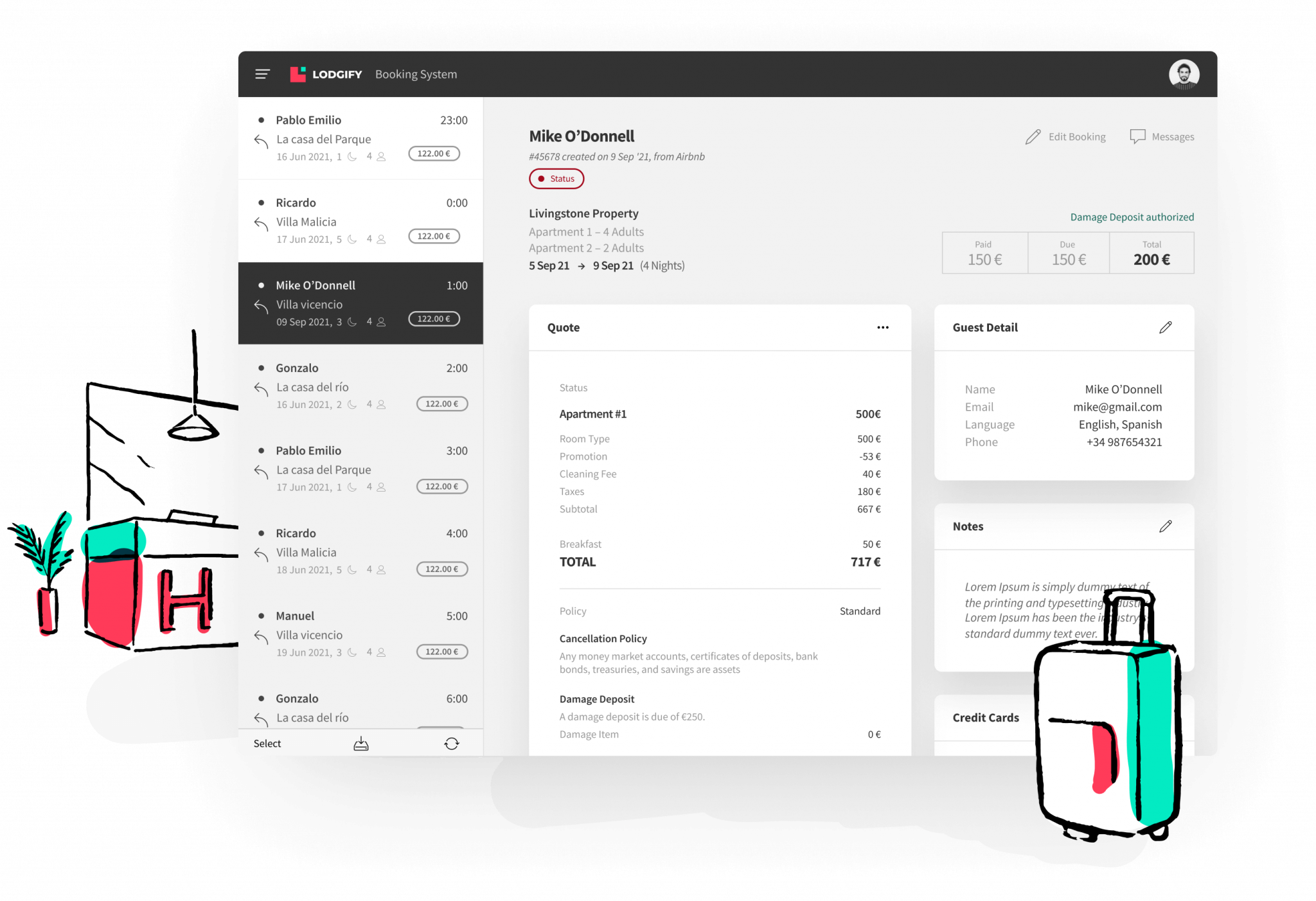 Small Hotel Reservation System