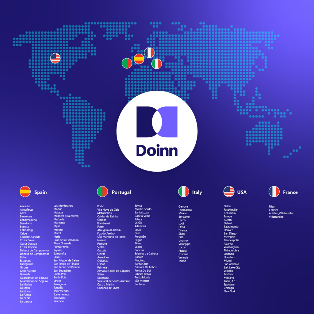 Doinn cities map