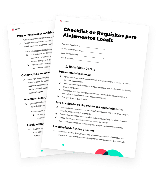 Checklist Requisitos Alojamento Local