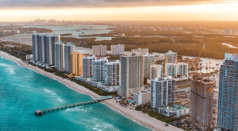 Florida coastline apartments and condos