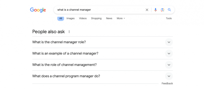 Example of people also ask