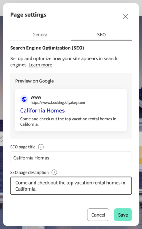 SEO-Settings